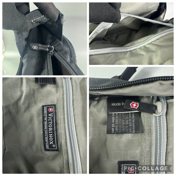 Victorinox Swiss Army Mini Backpack Black Travel Daypack - Picture 7 of 8